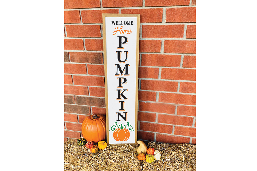 Welcome Home Pumpkin - Fall Porch Sign SVG