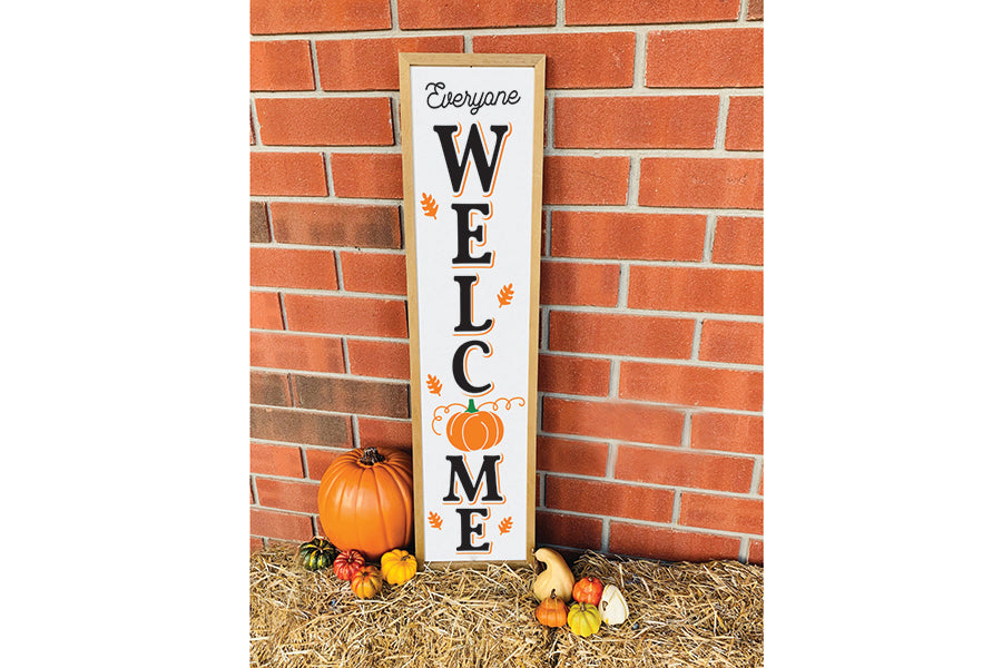 Everyone Welcome SVG, Fall Porch Sign SVG