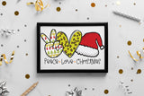 Peace Love Christmas PNG Sublimation