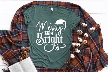 Merry and Bright SVG, Christmas SVG