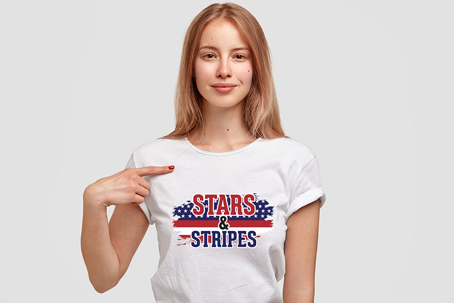 4th of July Sublimation Design, Stars & Stripes PNG