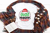 Funny Christmas PNG - Nice Until Proven Naughty