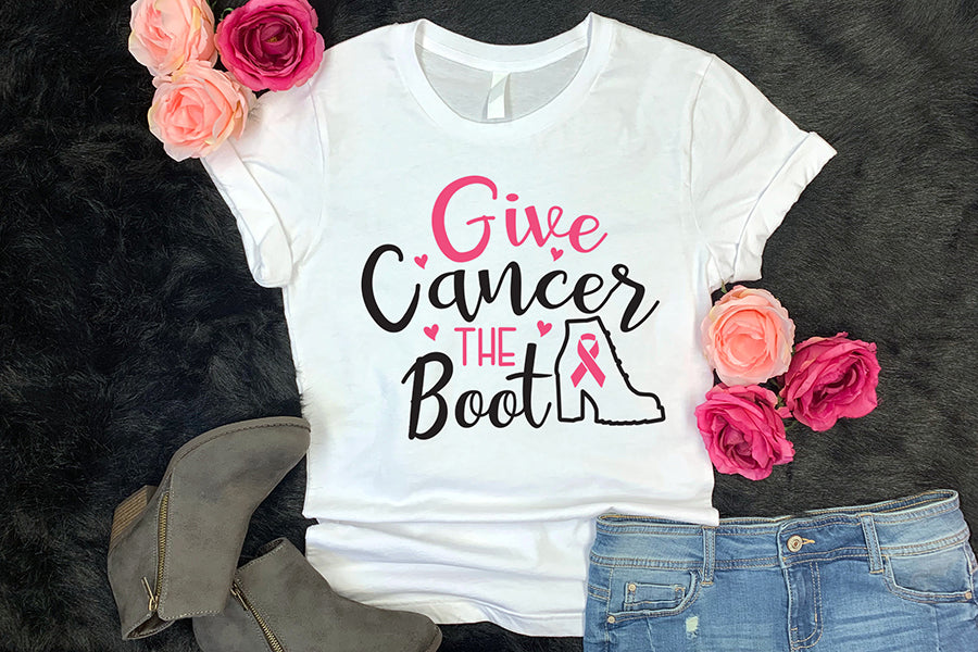 Give Cancer the Boot, Breast Cancer SVG