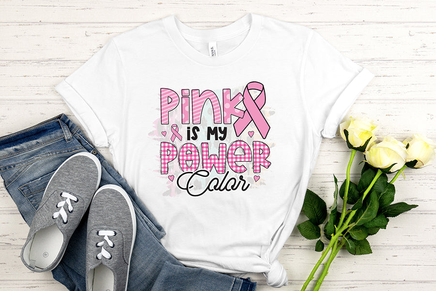 Pink is My Power Color | Breast Cancer PNG