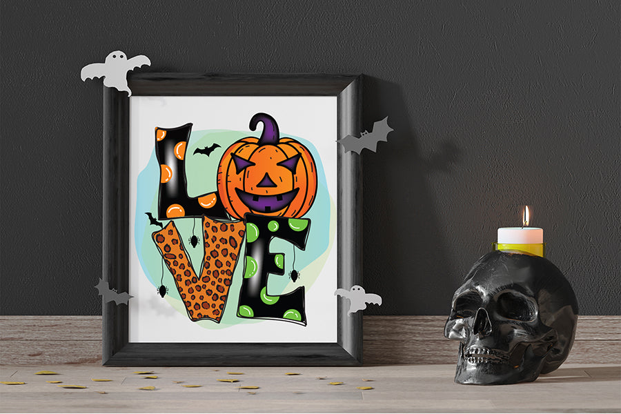 Halloween PNG Sublimation Design -  Love