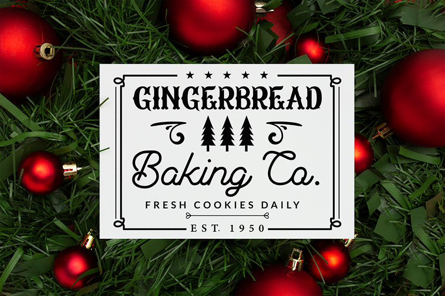 Gingerbread Baking Co, Farmhouse Christmas SVG