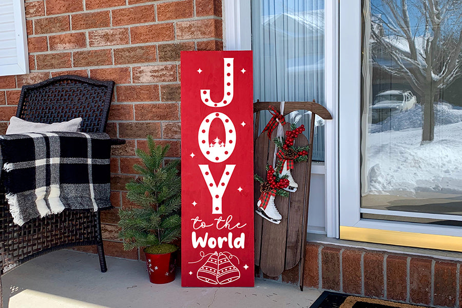 Joy to the World, Christmas Porch Sign SVG