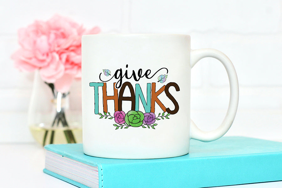 Give Thanks, Thanksgiving Sublimation PNG