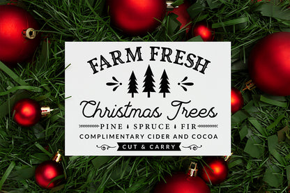 Farmhouse Christmas Sign SVG Design