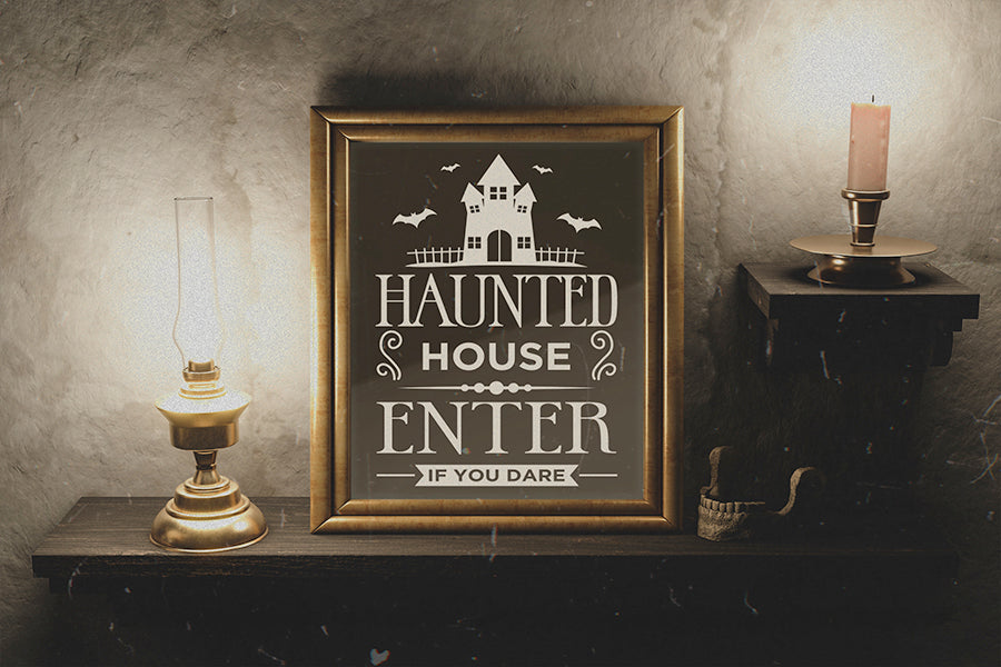 Haunted House SVG | Halloween Sign SVG