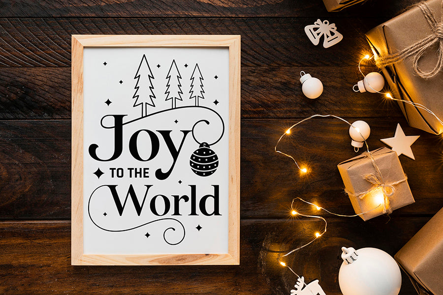 Joy to the World - Farmhouse Christmas Sign SVG
