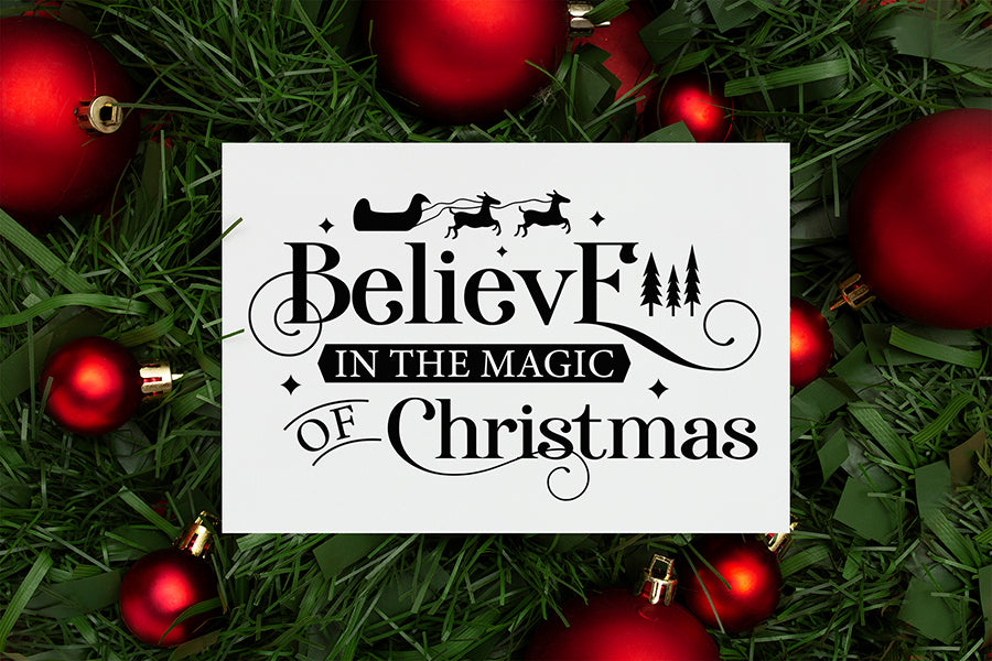 Believe in the Magic of Christmas Farmhouse SVG