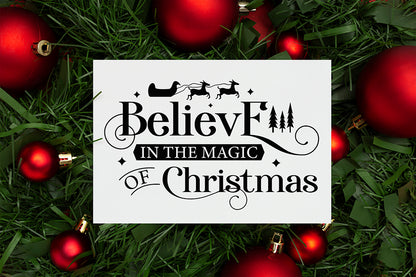 Believe in the Magic of Christmas Farmhouse SVG