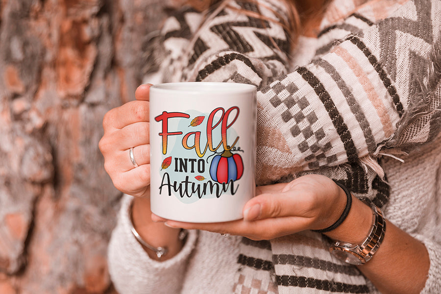 Fall Sublimation Design, Fall into Autumn PNG