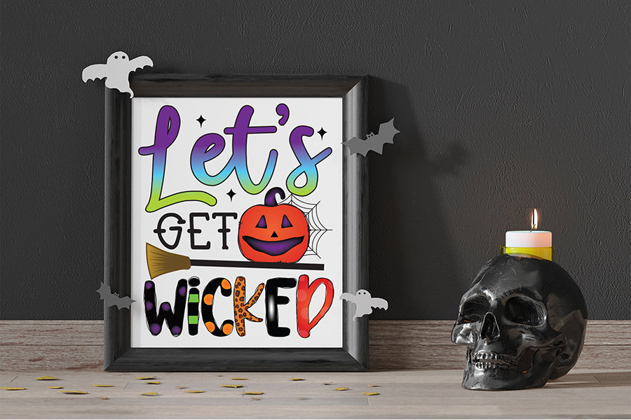 Let's Get Wicked | Halloween PNG Sublimation