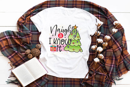 Naughty and I Know It PNG Funny Christmas