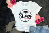 I Am Strong I Am a Survivor, Breast Cancer SVG