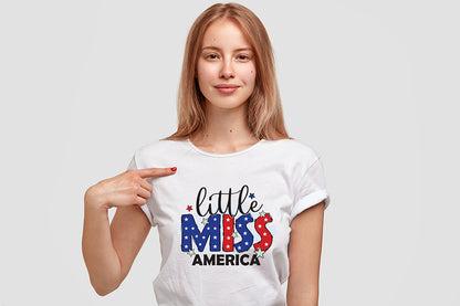 Little Miss America, 4th of July Sublimation Design