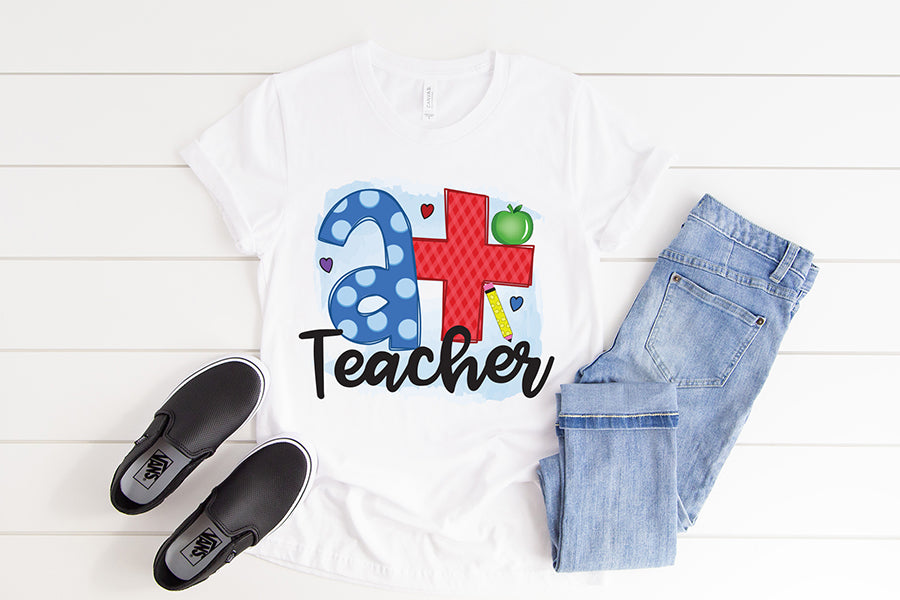 A+ Teacher | Teacher Sublimation Design