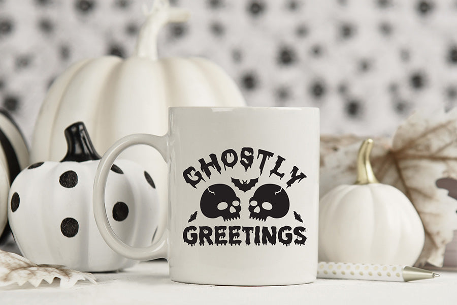 Ghostly Greetings SVG - Halloween SVG