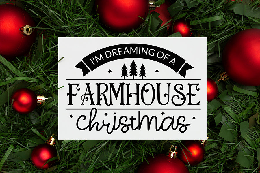 Farmhouse Christmas Sign SVG Design