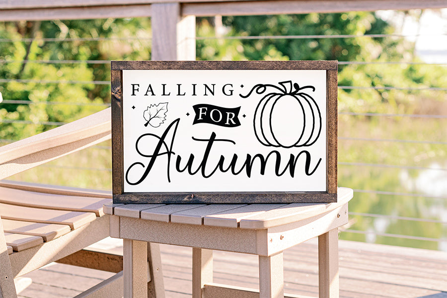 Fall Sign SVG - Falling for Autumn SVG