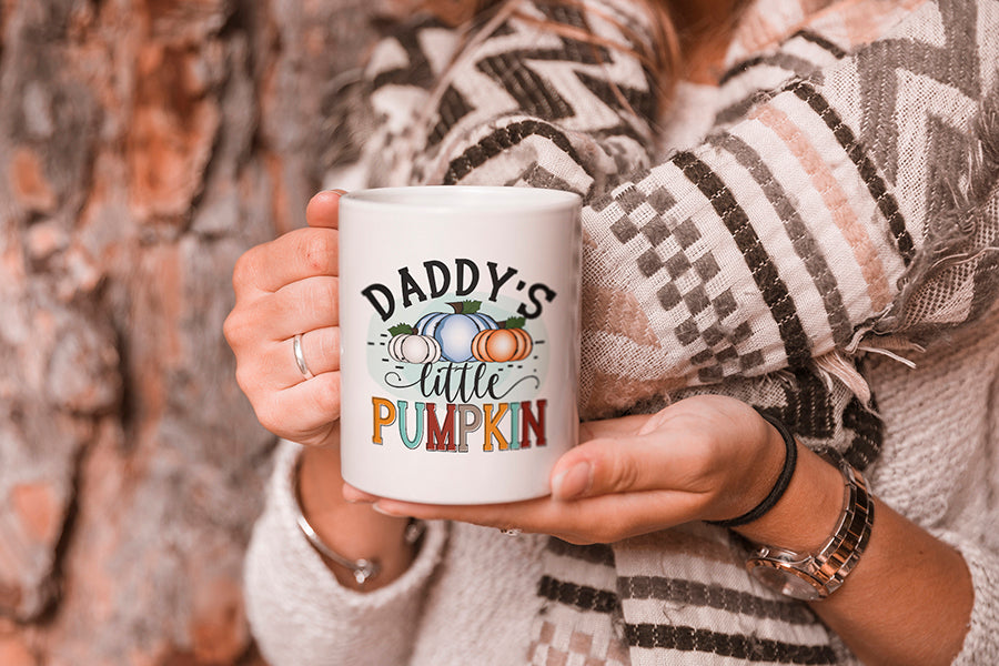 Fall Sublimation Design, Daddy's Little Pumpkin