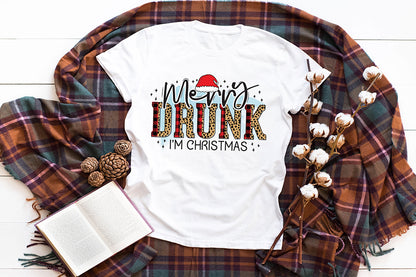 Merry Drunk I'm Christmas, Funny Christmas PNG