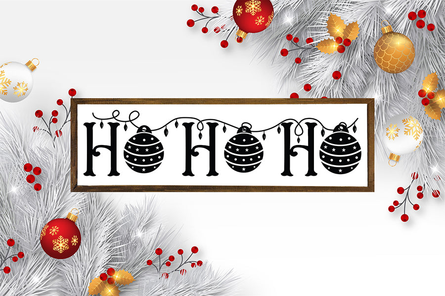 HO Ho Ho | Farmhouse Christmas Sign SVG