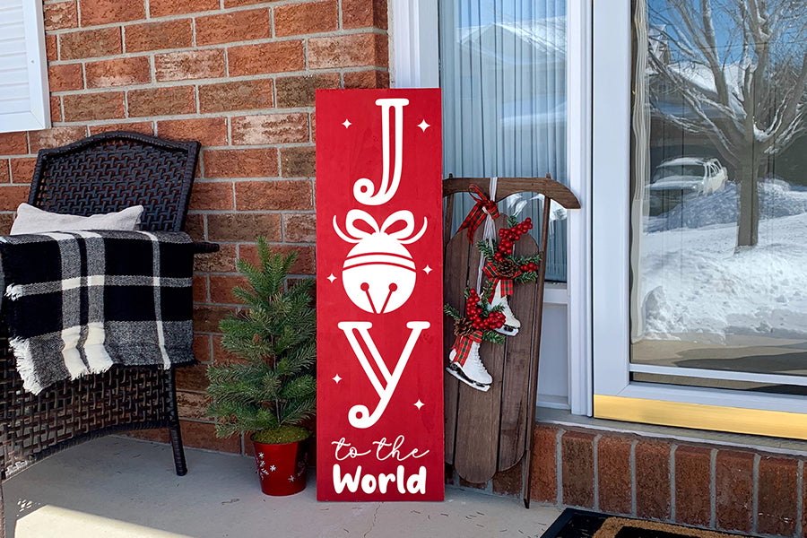 Christmas Porch Sign SVG - Joy to the World