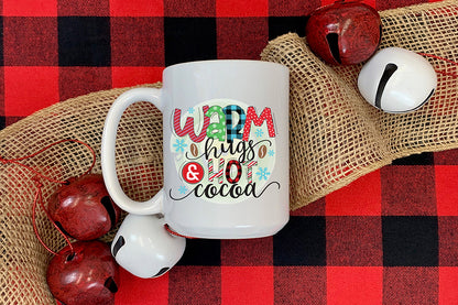 Warm Hugs & Hot Cocoa, Winter PNG Sublimation