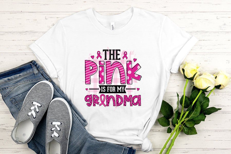 The Pink is for My Grandma - Breast Cancer PNG