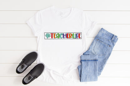 Teacher Sublimation Design - Teacher Life PNG