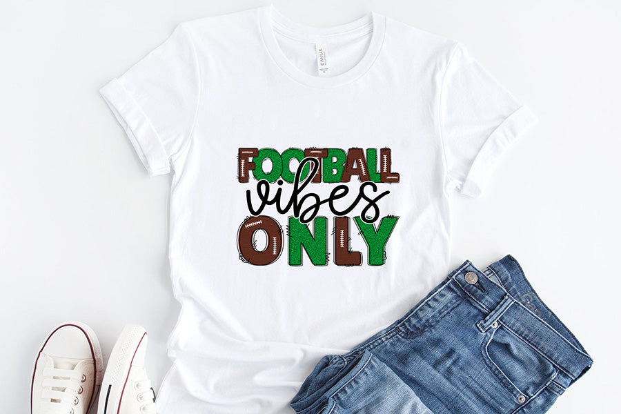 Football Vibes Only, Football Sublimation PNG