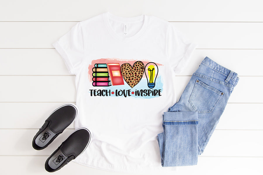 Teacher PNG Sublimation Design | Teacher Love Inspire