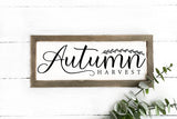 Fall Sign SVG | Autumn Harvest Cut File