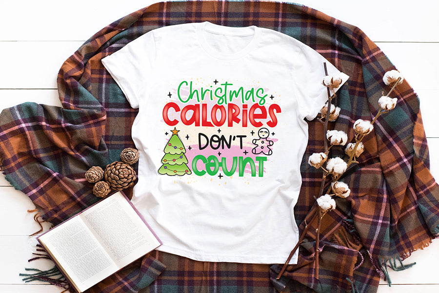 Funny Christmas Calories Don't Count PNG