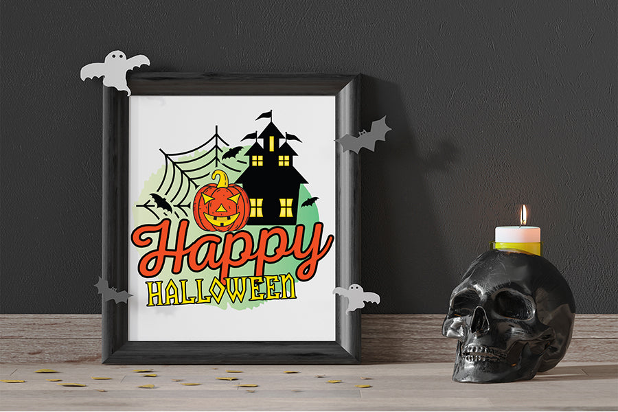 Halloween Sublimation Design - Happy Halloween