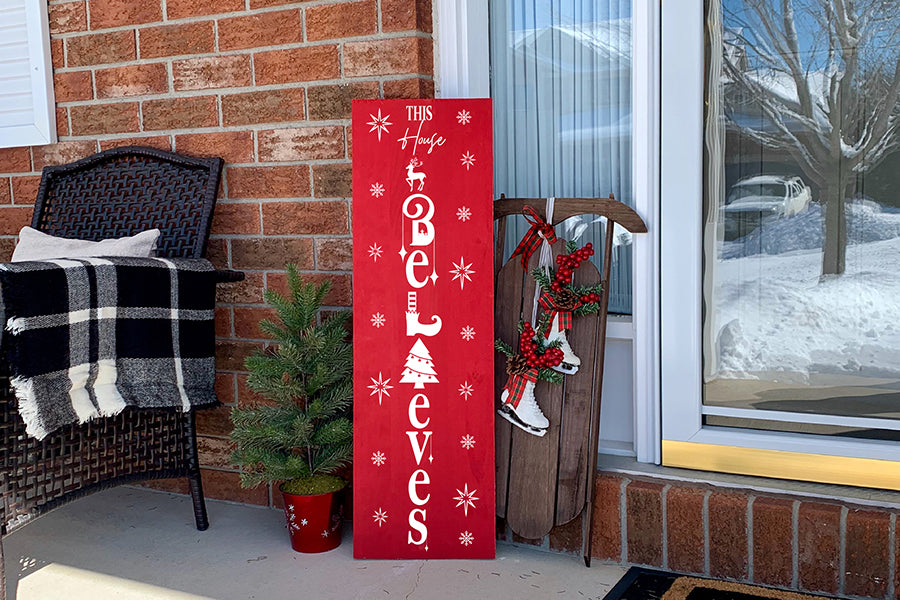 This House Believes | Christmas Porch Sign SVG