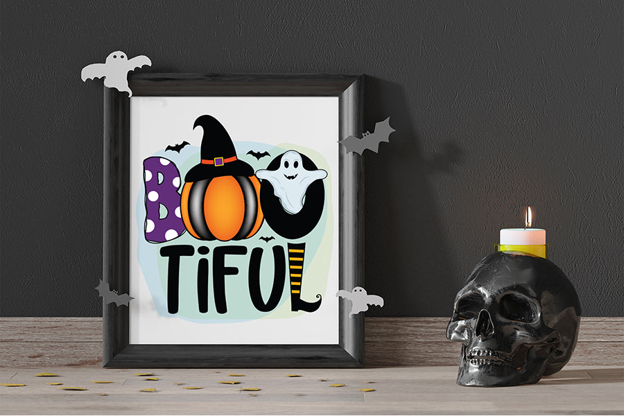 Boo Tiful PNG | Halloween Sublimation Design