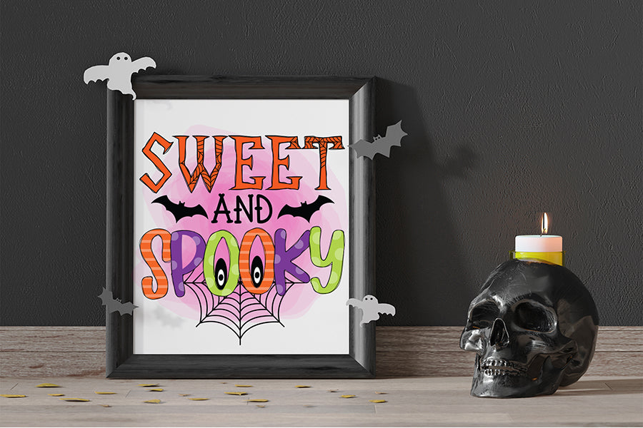 Sweet and Spooky - Halloween Sublimation Design