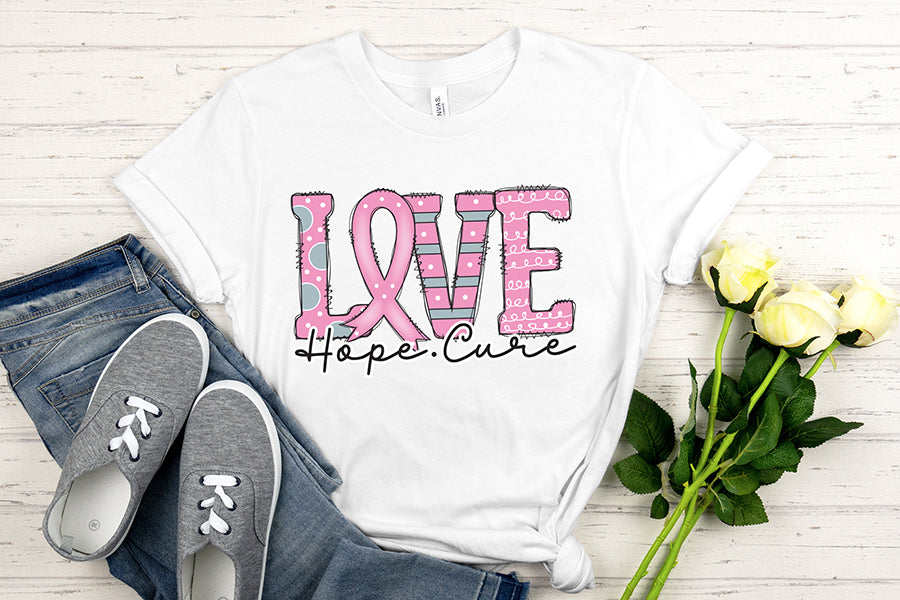 Love Hope Cure PNG - Breast Cancer PNG