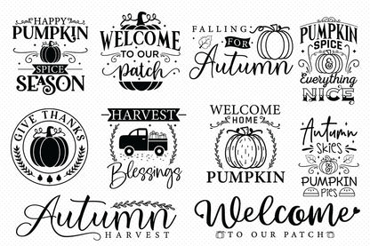 Fall Sign Making SVG Bundle