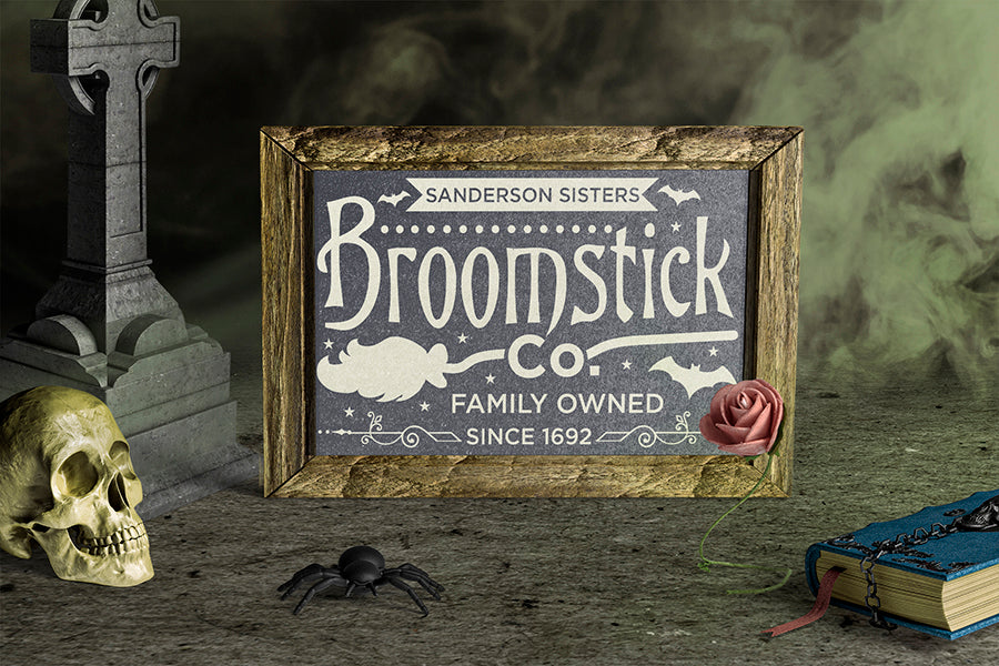 Halloween Sign SVG, Broomstick Co. SVG