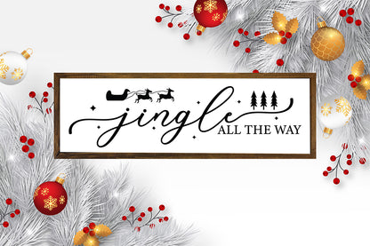 Jingle All the Way, Farmhouse Christmas Sign SVG