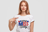 4th of July Sublimation Design | Little Miss Liberty