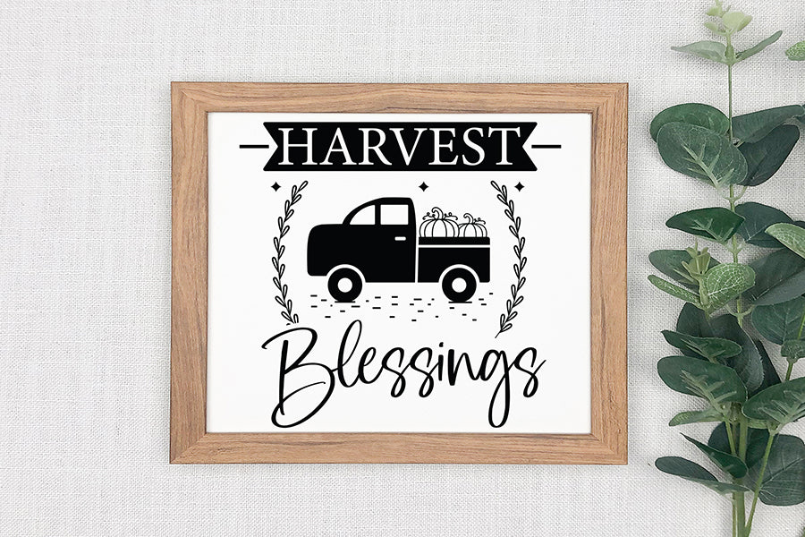 Harvest Blessings SVG - Fall Sign Making SVG