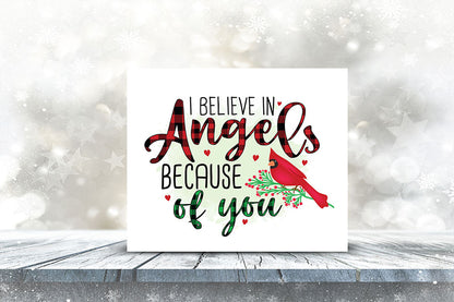 I Believe in Angels Because of You, Christmas Cardinal PNG