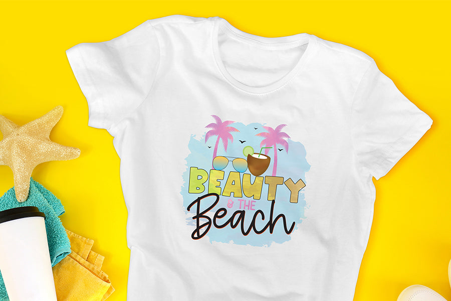 Beach Sublimation Design - Beauty & the Beach