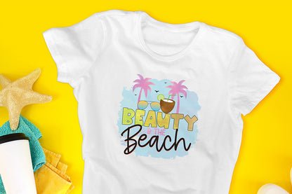 Beach Sublimation Design - Beauty & the Beach